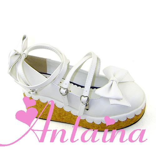 Antaina - Lolita Bow Platform Shoes Multiple Colors - Image 11