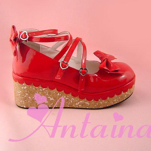 Antaina - Lolita Bow Platform Shoes Multiple Colors - Image 12