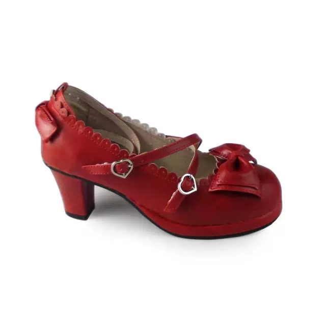 Antaina - Sweet Chunky Heels Lolita Shoes Size 37-40 - Image 24