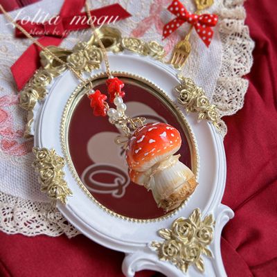 Bear Doll - Handcraft Kawaii Lolita Mushroom Necklace - Image 33