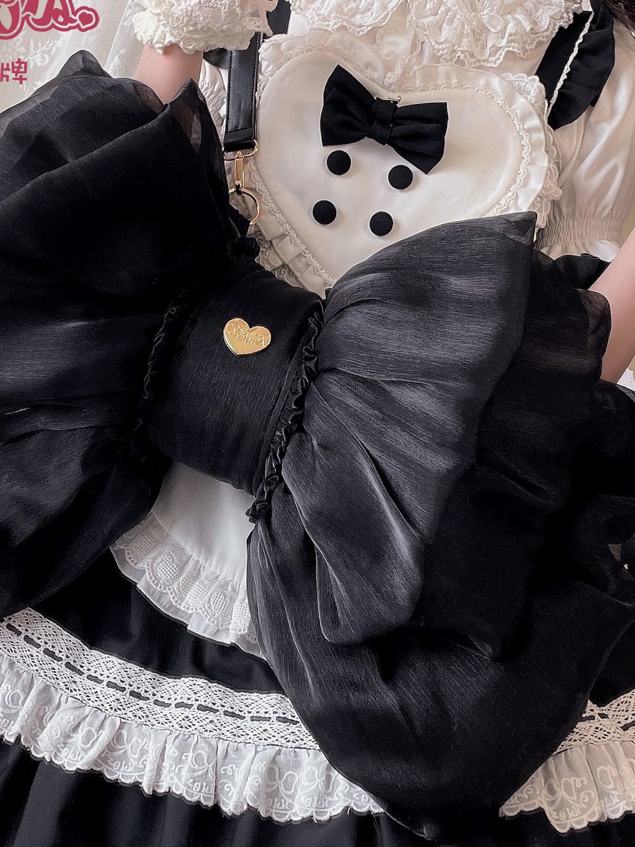 Satin Butterfly Bow Bag Versatile Elegance Lolita Bag - Image 7