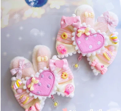 Sweet Lolita Lace Rabbit Ears Cuffs Multicolor - Image 9