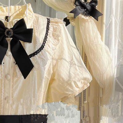 Rich Girl - Elegant Lolita Blouse and Skirt, Detachable Sleeves - Image 30