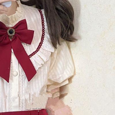 Rich Girl - Elegant Lolita Blouse and Skirt, Detachable Sleeves - Image 31