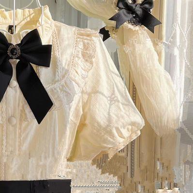 Rich Girl - Elegant Lolita Blouse and Skirt, Detachable Sleeves - Image 32