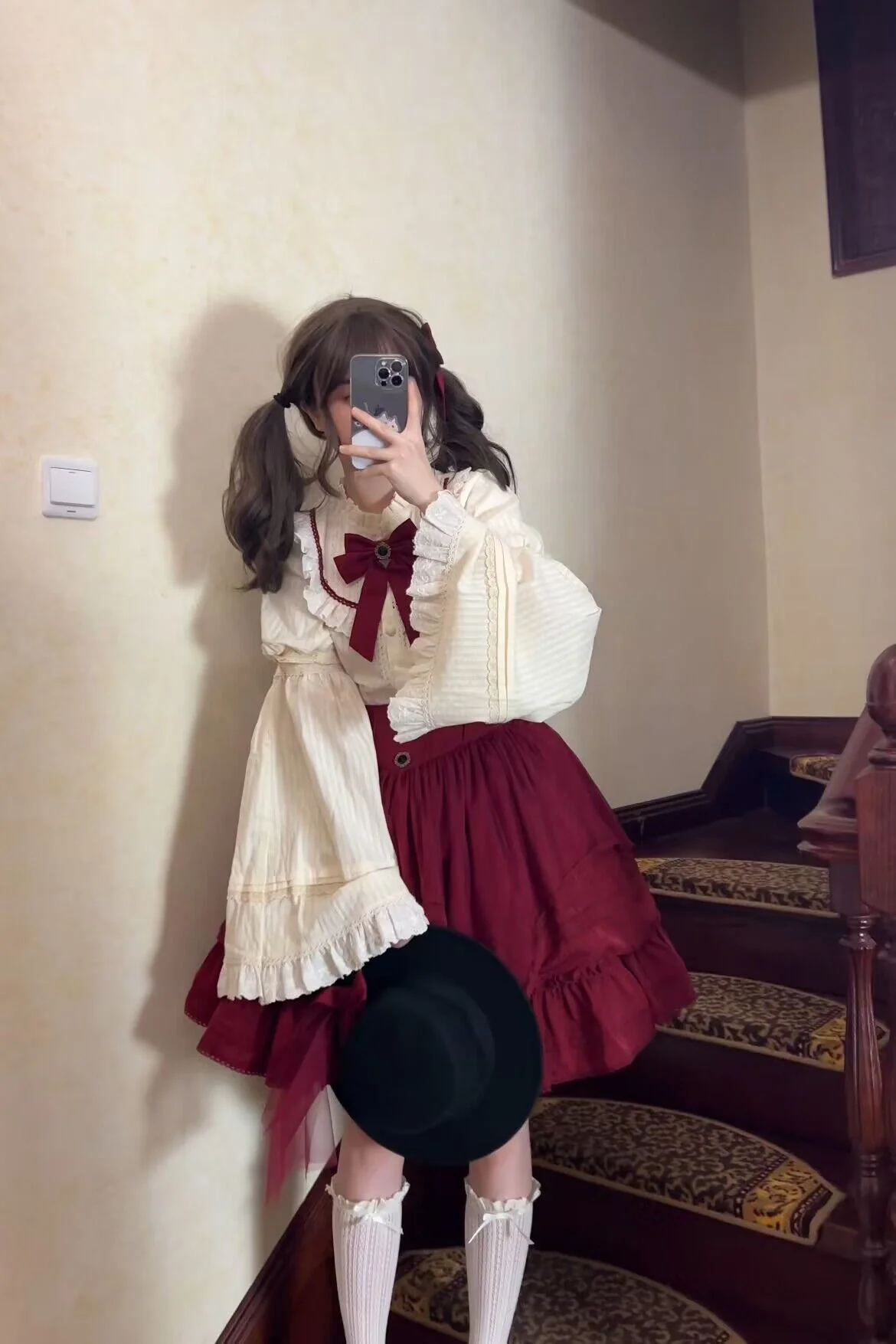 Rich Girl - Elegant Lolita Blouse and Skirt, Detachable Sleeves - Image 4