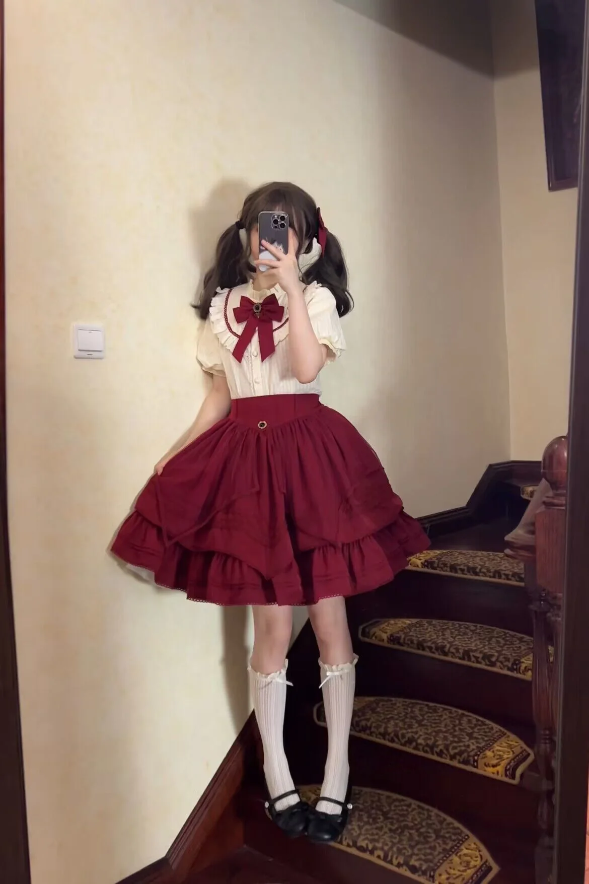 Rich Girl - Elegant Lolita Blouse and Skirt, Detachable Sleeves - Image 6