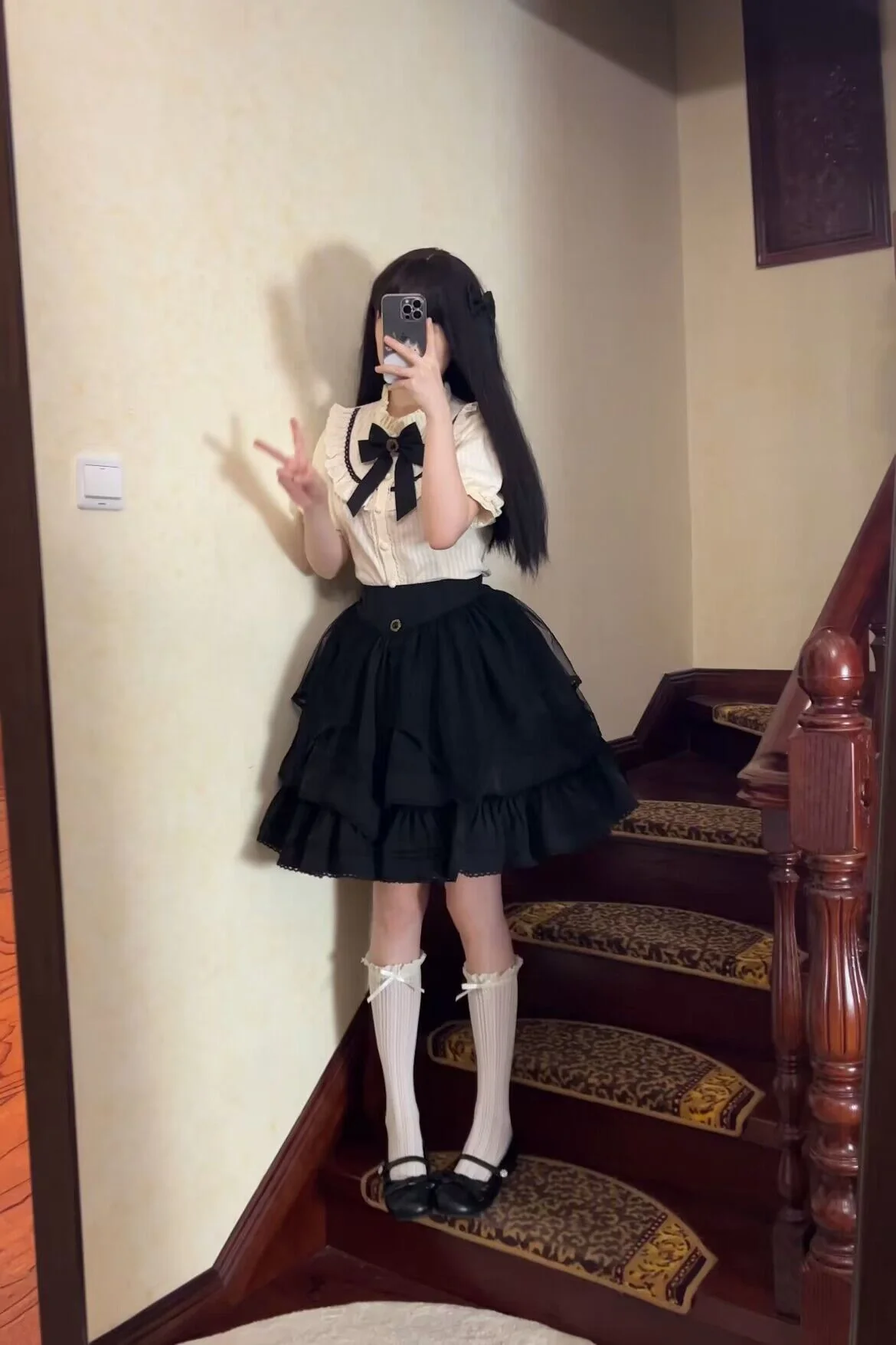 Rich Girl - Elegant Lolita Blouse and Skirt, Detachable Sleeves - Image 8
