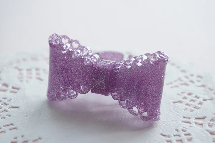 Sweet Lolita Bow Ring and Necklace - Image 18