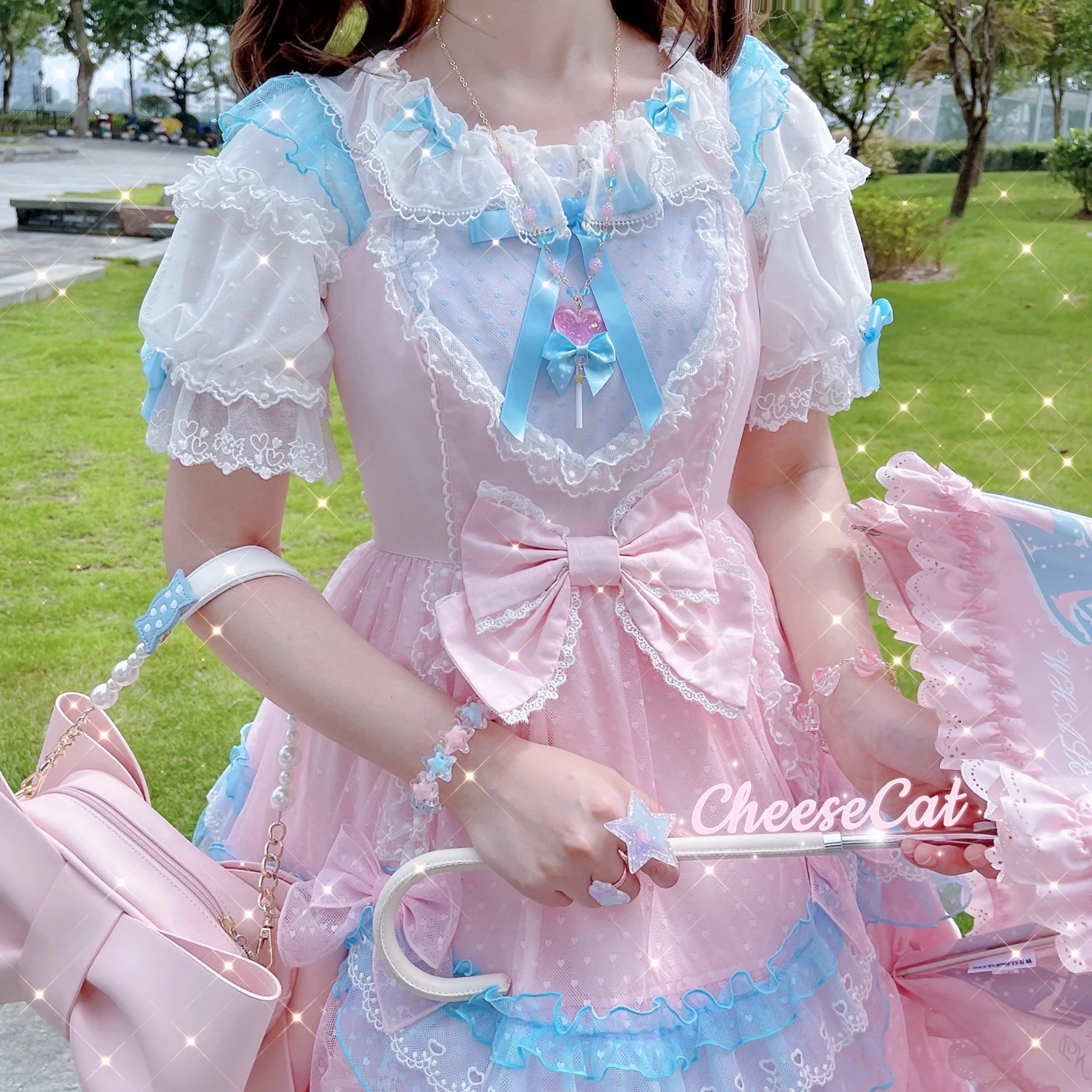 Cheese Cat - Buling Crystal Summer LolitaSweet Bracelet - Image 3