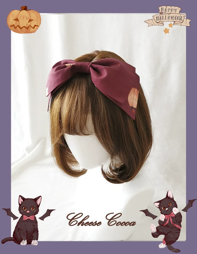 Cheese Cocoa - Vampire Cat Hairband Lolita KC Accessories - Image 2