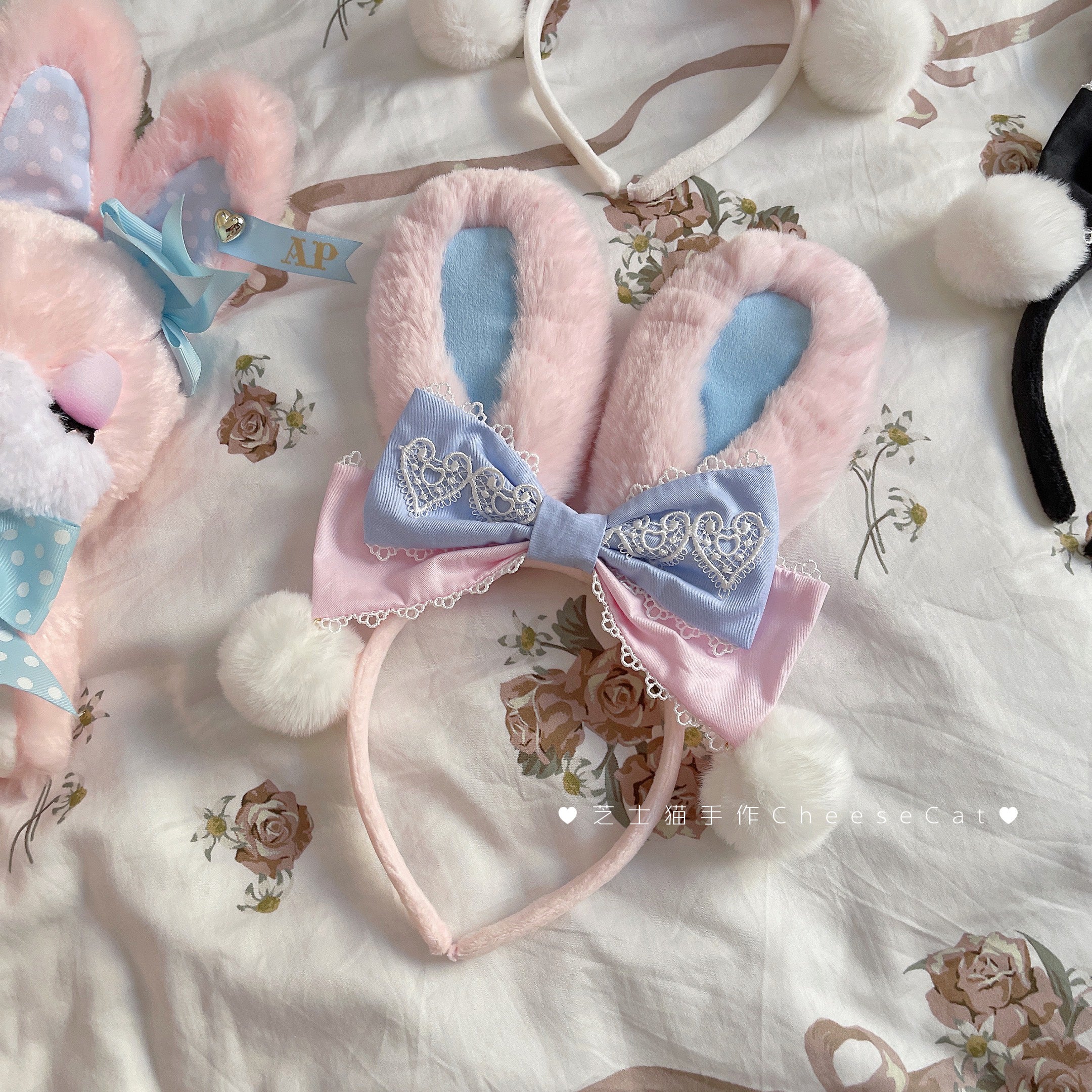 Cheese Cat - Cute and Fluffy Rabbit Ear Lolita KC - Image 9