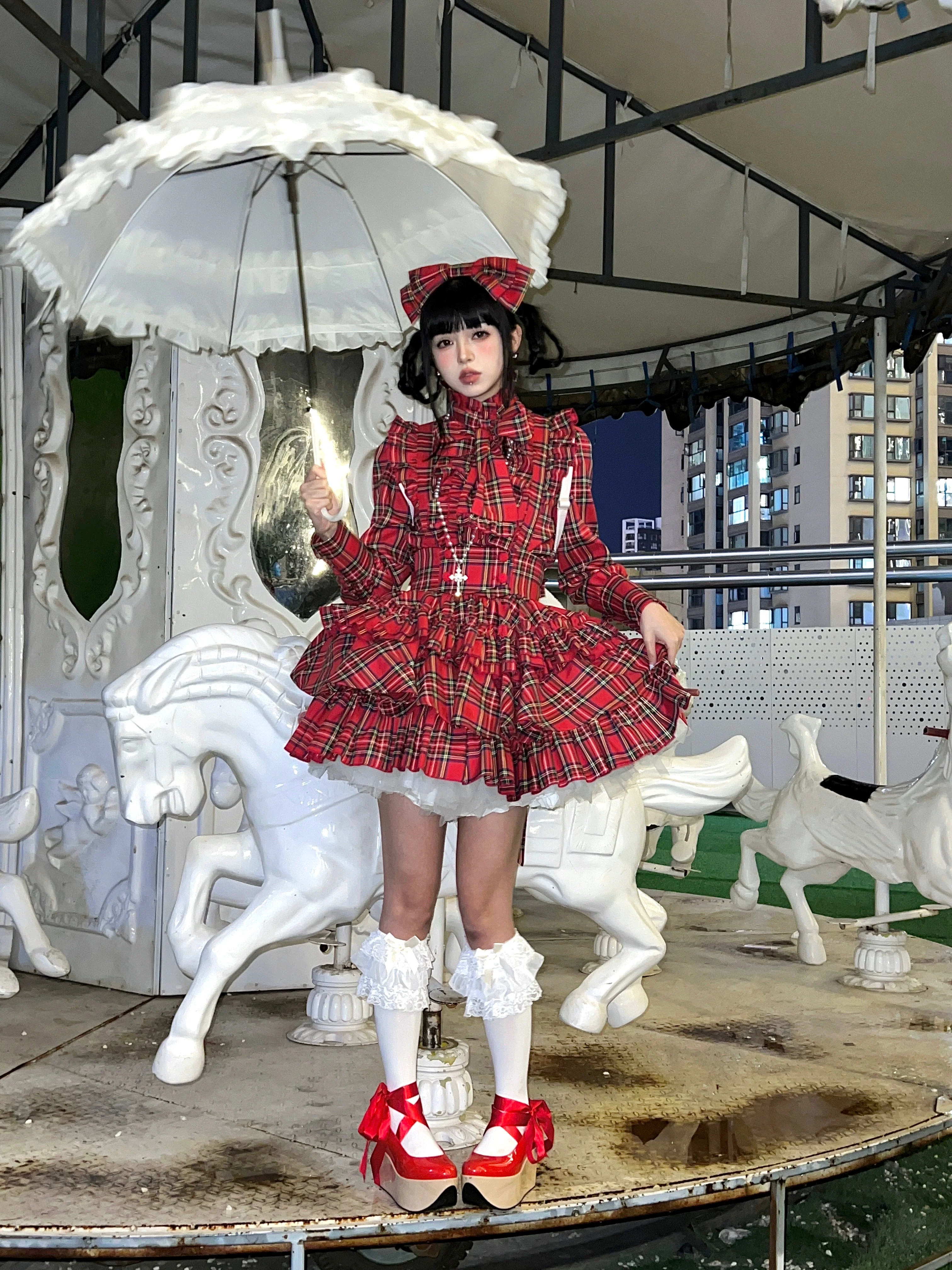 Humanoid Gift Box - Plaid Gothic Lolita Blouse & SK - Image 15
