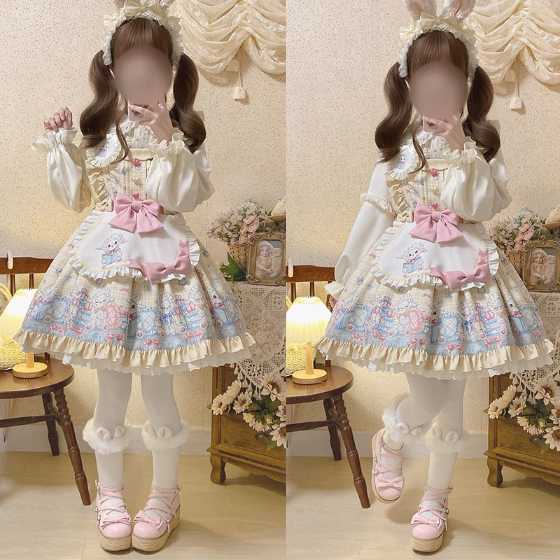 Goat Baa Bedtime Story - SheepPrint Kawaii Lolita JSK - Image 12