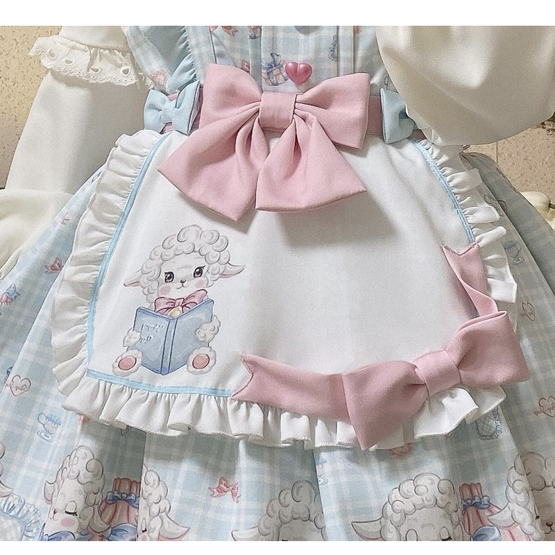 Goat Baa Bedtime Story - SheepPrint Kawaii Lolita JSK - Image 22