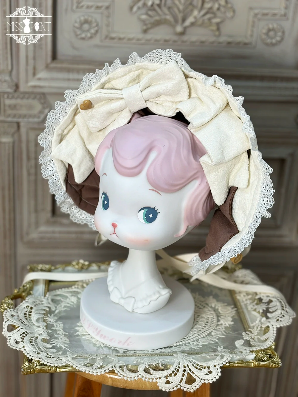 Classical Chocolate - Classic Lolita Accessory Bowler Hat BNT Beret Jabot - Image 11