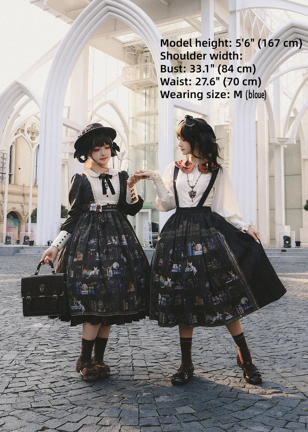 German Bookshelf - Classic Lolita Blouse, Butterfly-Shaped Collar - Image 29