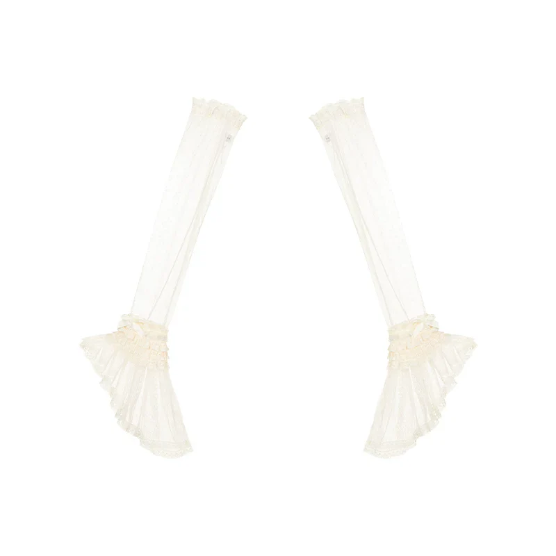 White Mist Promise - Classic Lolita Corset OP Set, Edwardian Collar & Tiered Hem - Image 35
