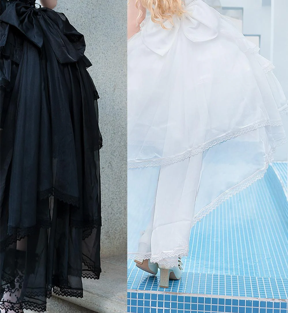 Ballet Maiden - Classic Lolita Four-tiered Hem JSK Dress with Rose Details - Image 8