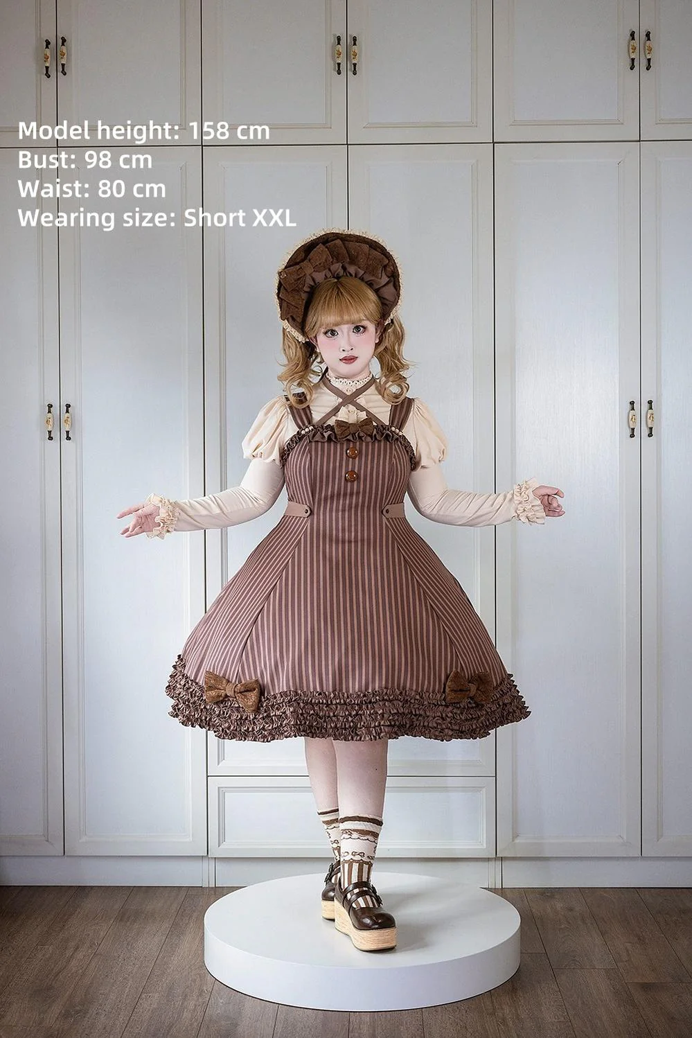 Classic Lolita JSK Customized Stripe Lolita Dress - Image 32