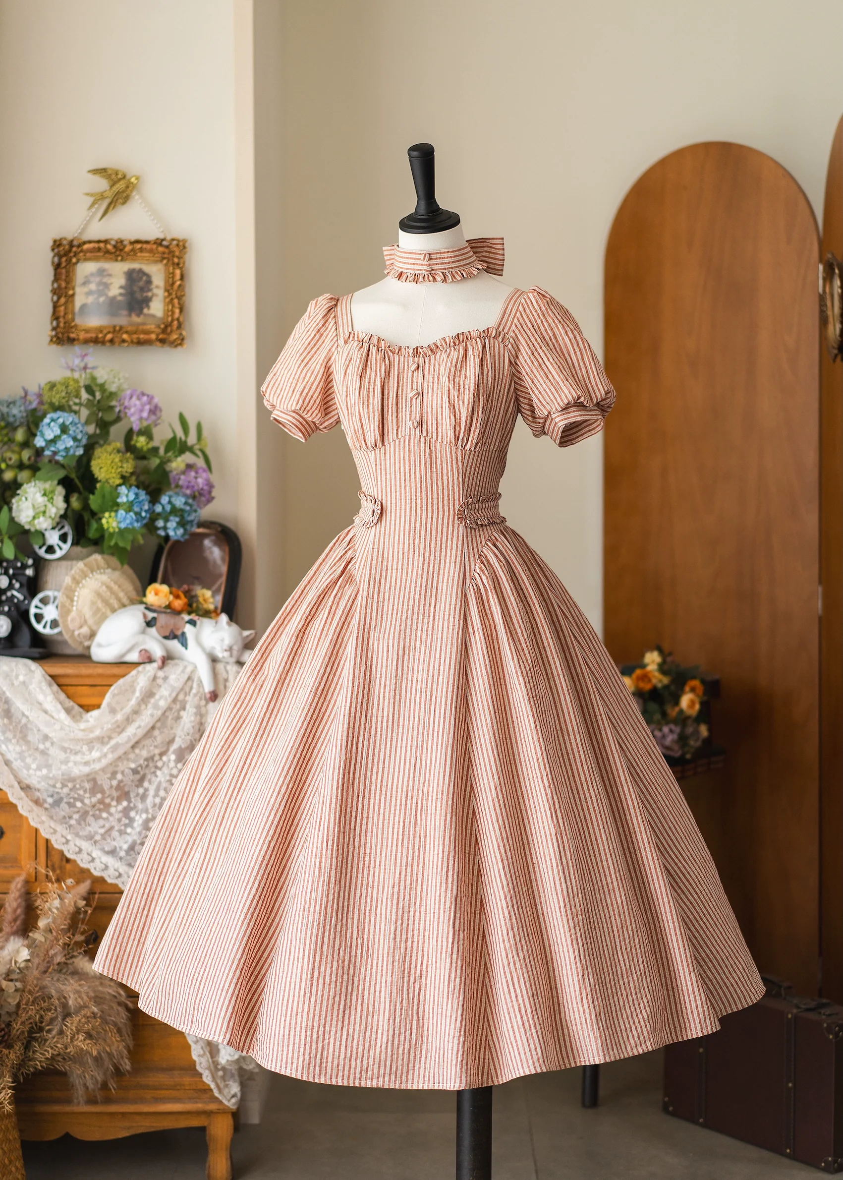 Chantilly Forest - Classic Lolita OP Dress With Square Neck & Underskirt - Image 26