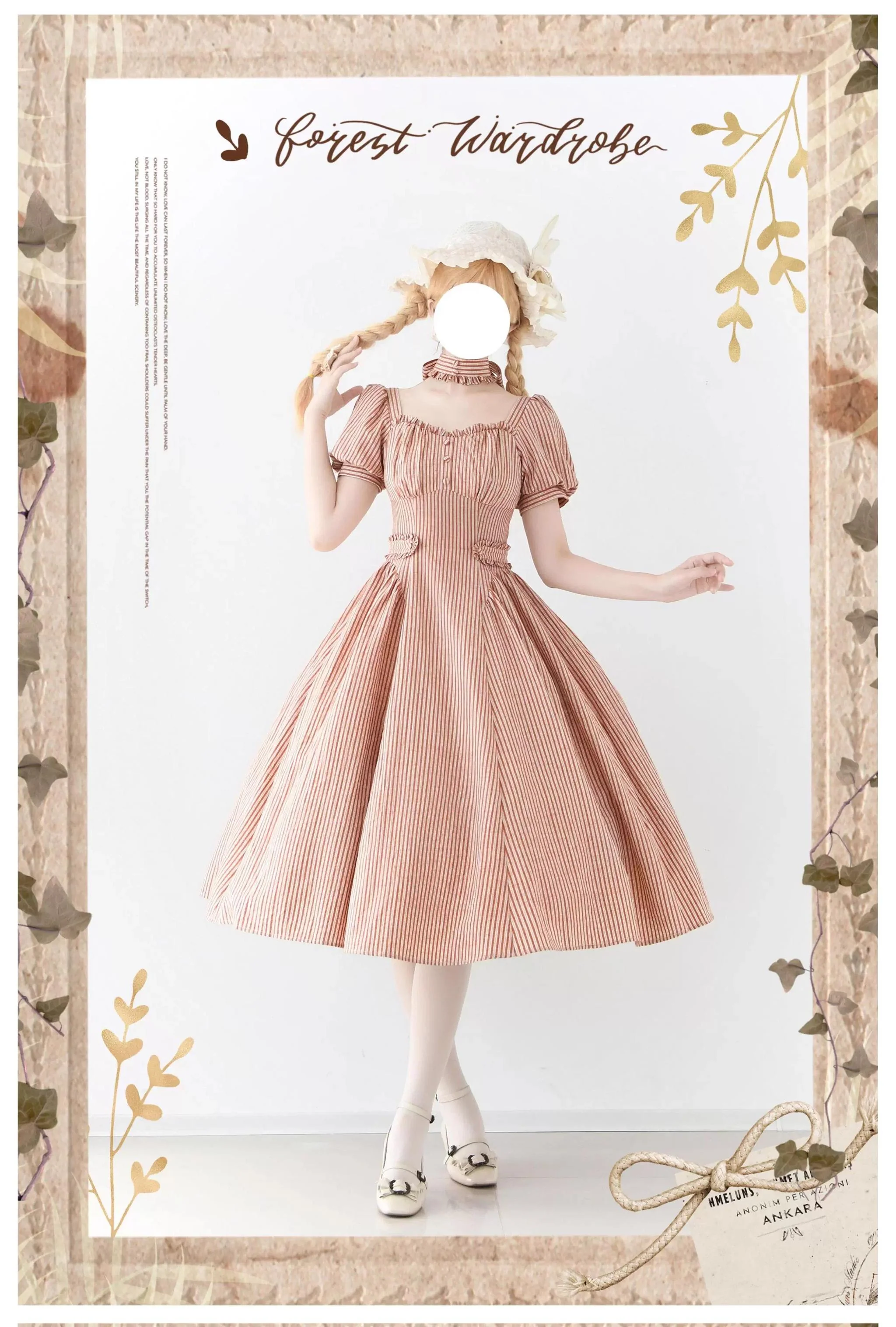 Chantilly Forest - Classic Lolita OP Dress With Square Neck & Underskirt - Image 38