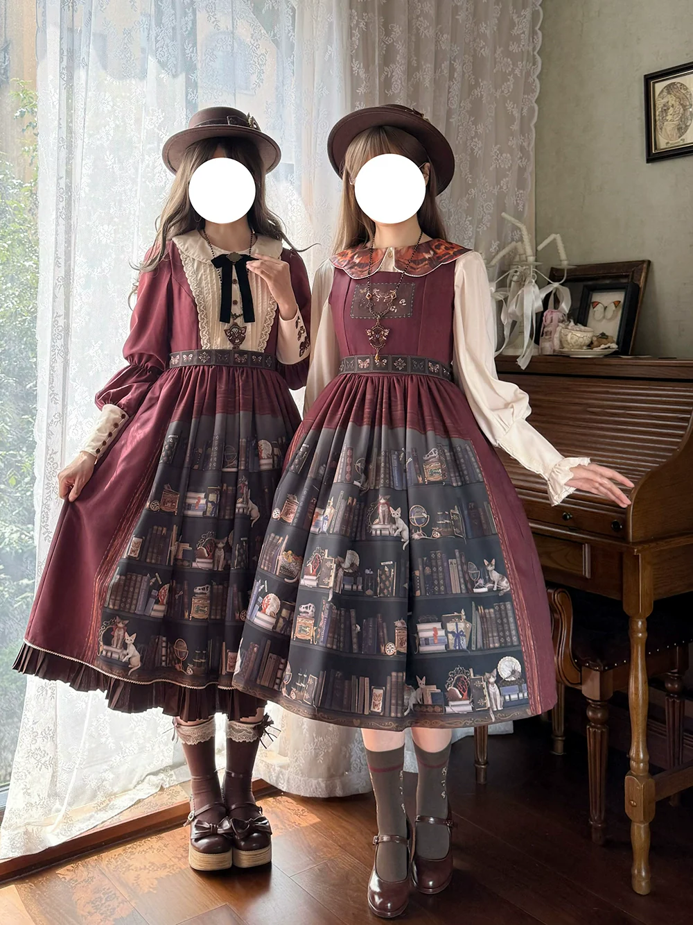 German Bookshelf - Classic Lolita Printed JSK Dress - Image 20