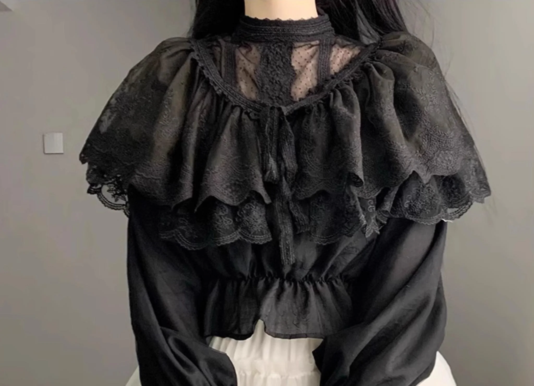 With PUJI - Love Poem - Classic Lolita Shawl 3-Color Versatile Spring Innerwear - Image 34