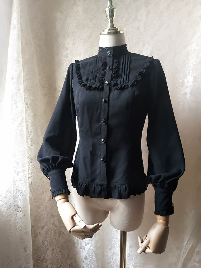Stand Collar Classic Lolita Blouse - Image 3
