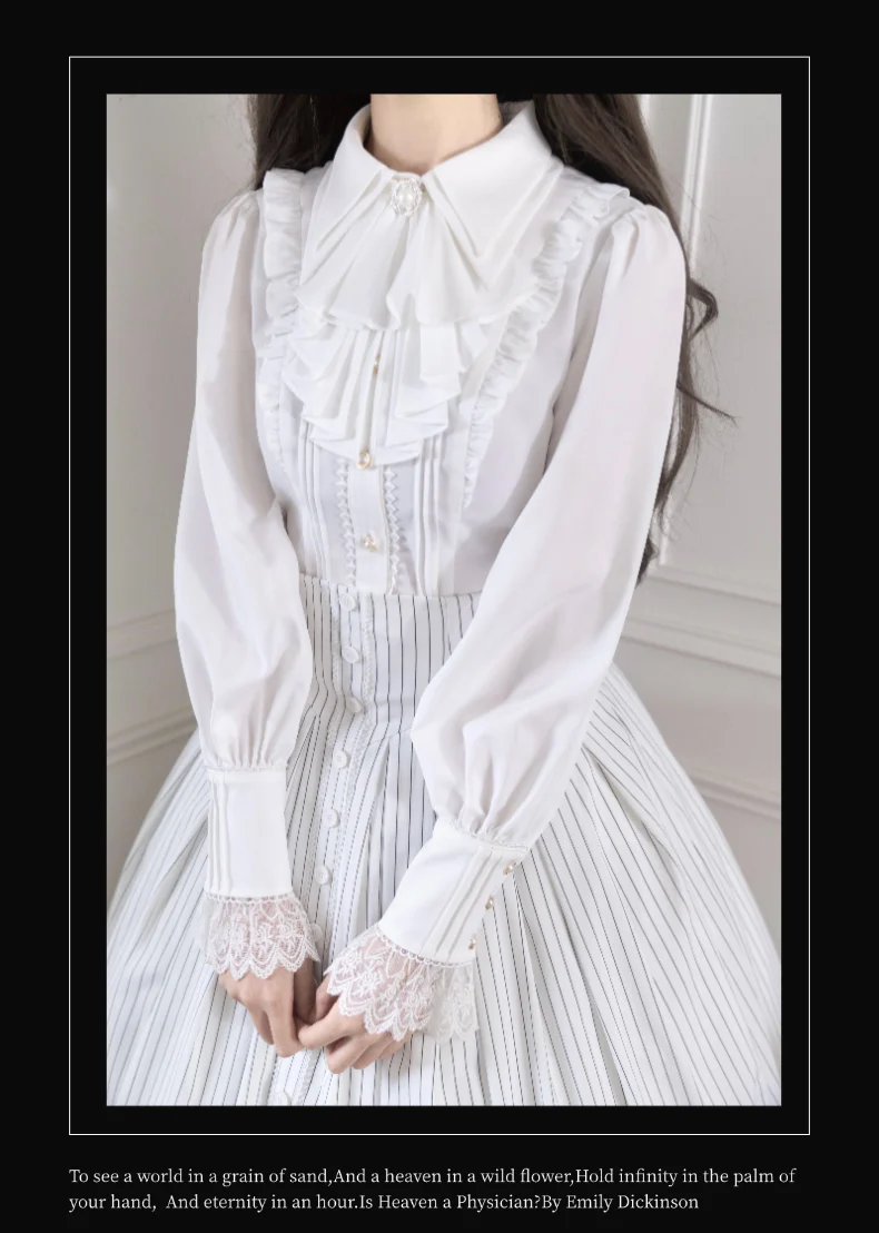 Alice in Wonderland - Love Moon Serenade - Classic Lolita Shirt Preppy Style Blouse - Image 12
