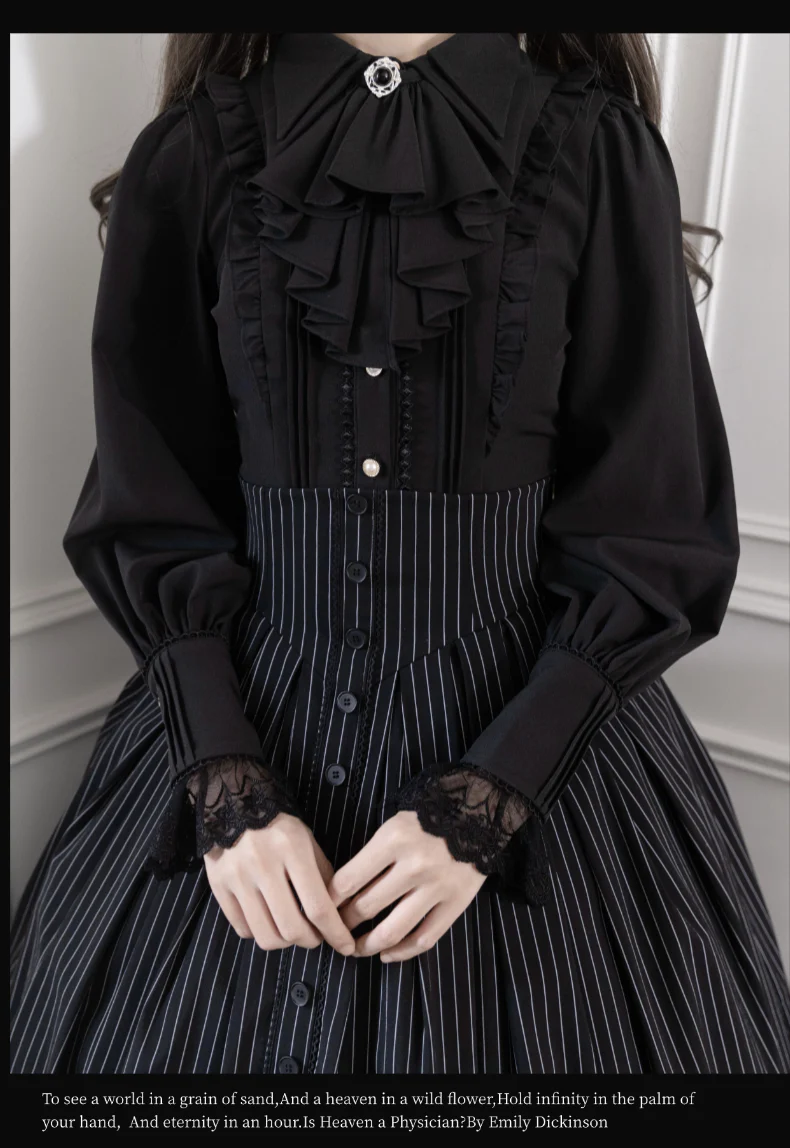 Alice in Wonderland - Love Moon Serenade - Classic Lolita Shirt Preppy Style Blouse - Image 3