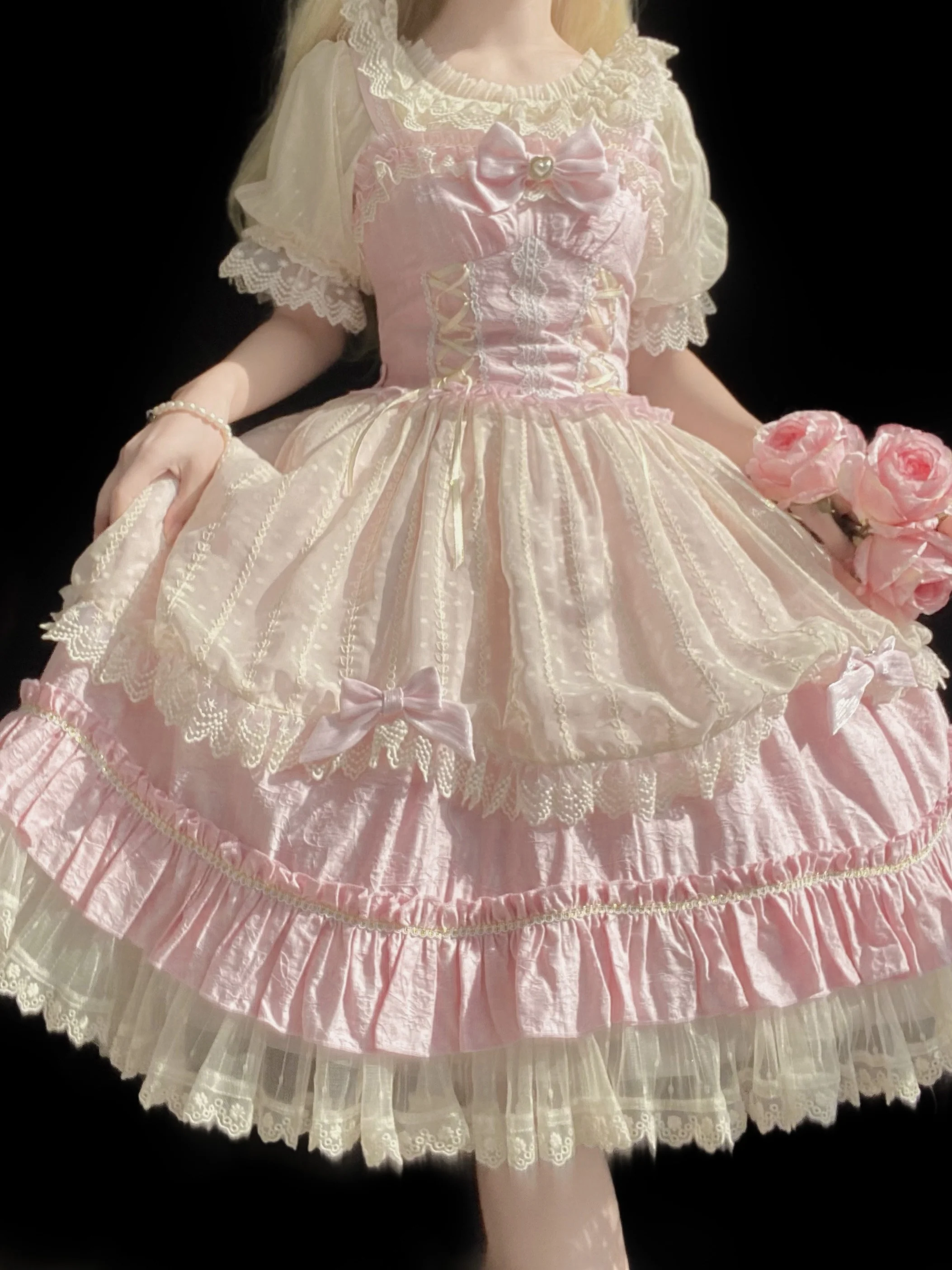 Classic Lolita Shirt Short Sleeve Chiffion Blouse - Image 6