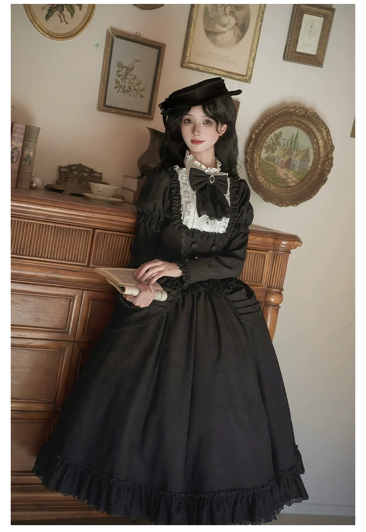 Fog City Time Difference - Classic Lolita SK & Blouse Suit - Image 14