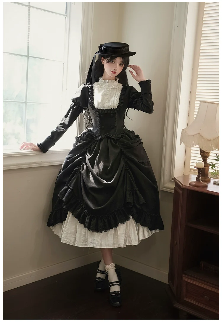 Fog City Time Difference - Classic Lolita SK & Blouse Suit - Image 17