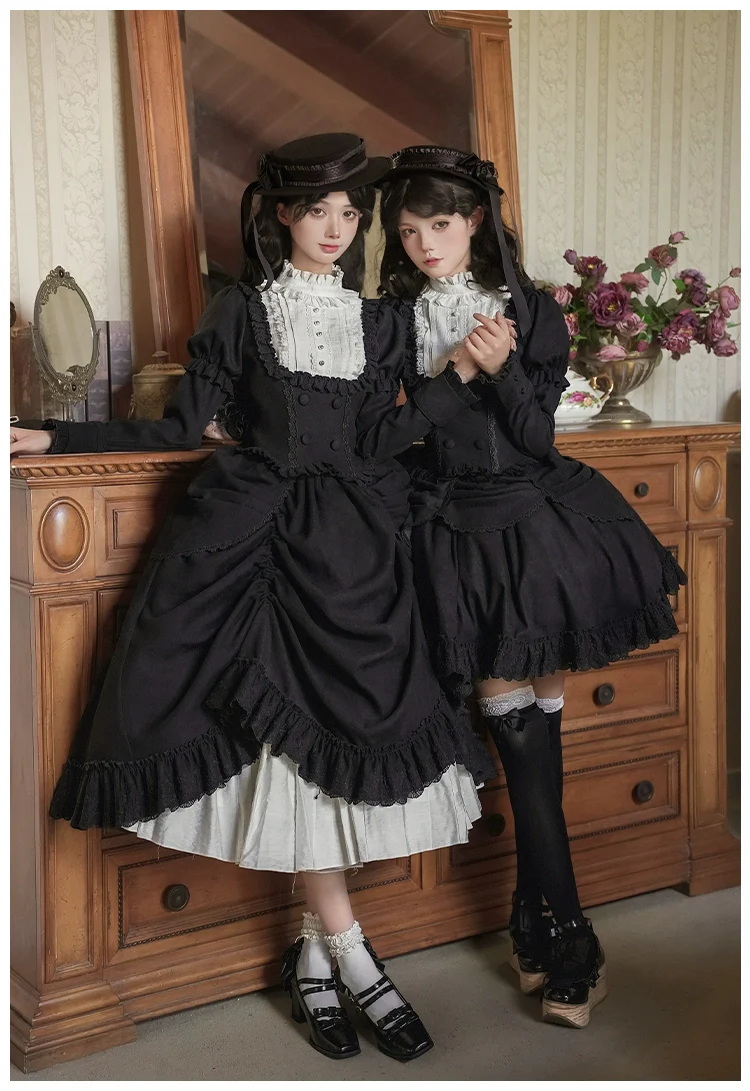 Fog City Time Difference - Classic Lolita SK & Blouse Suit - Image 3