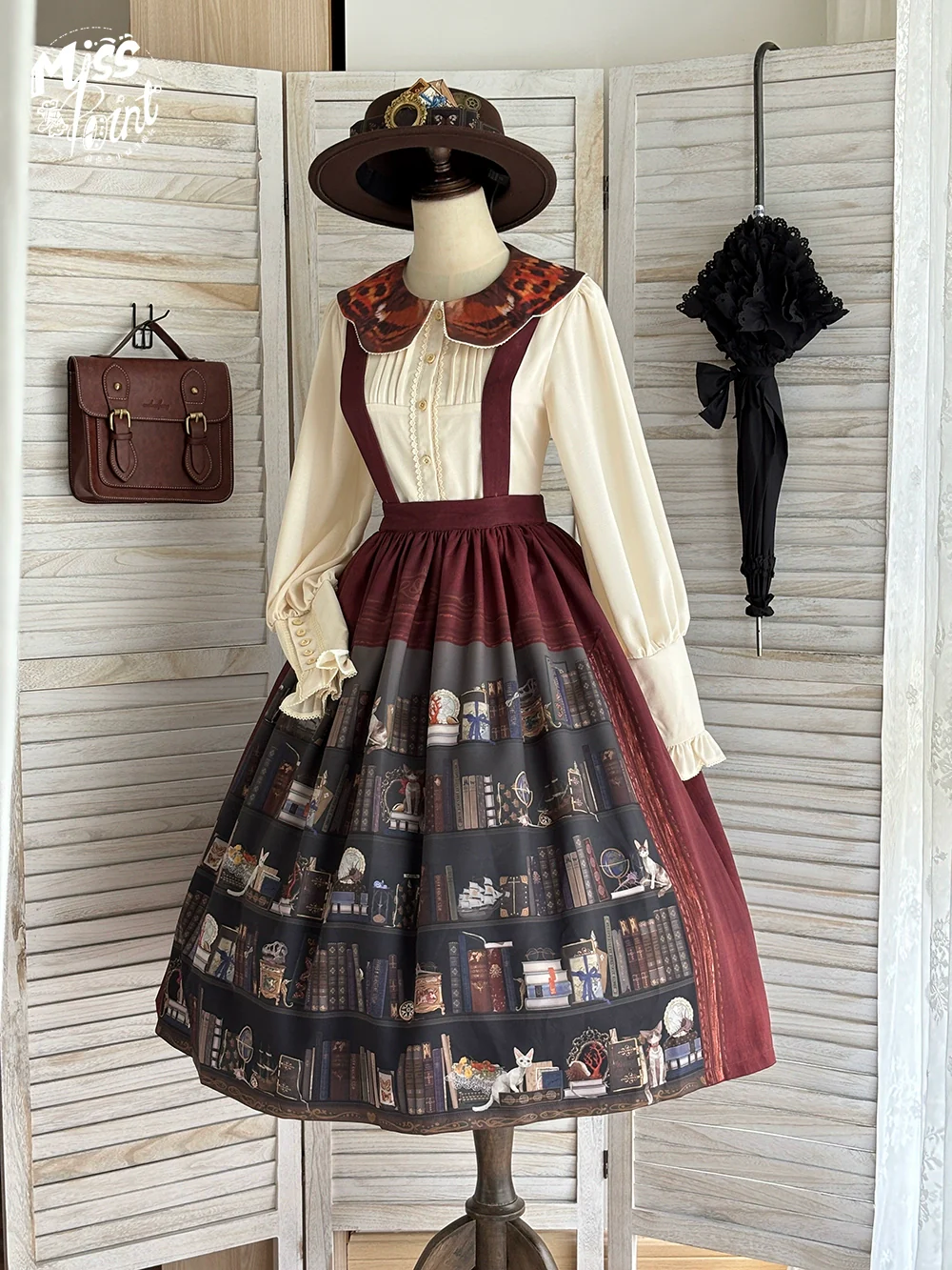 German Bookshelf - Classic Lolita SK, Detachable Suspenders - Image 2