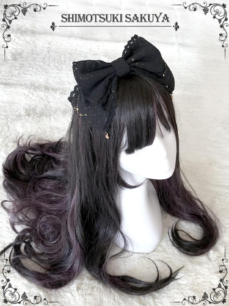 Whisper of Stars - Elegant Lolita Black JSK Dress, Constellation Foil Printing - Image 22