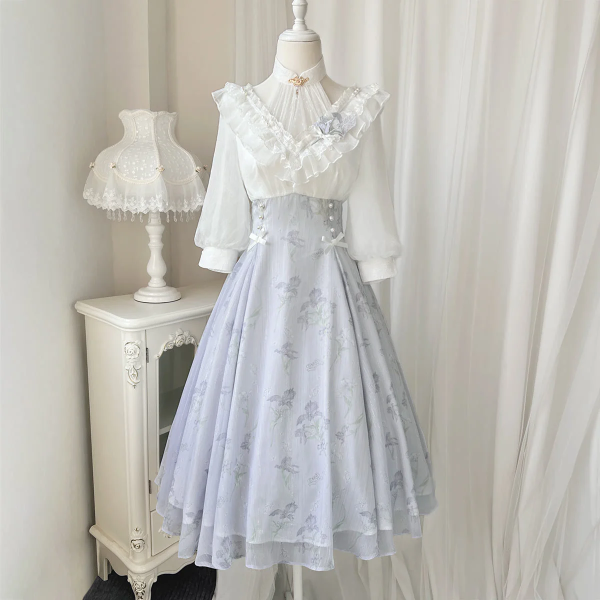 Iris Dream - Elegant Lolita Dress Short Sleeve OP - Image 7