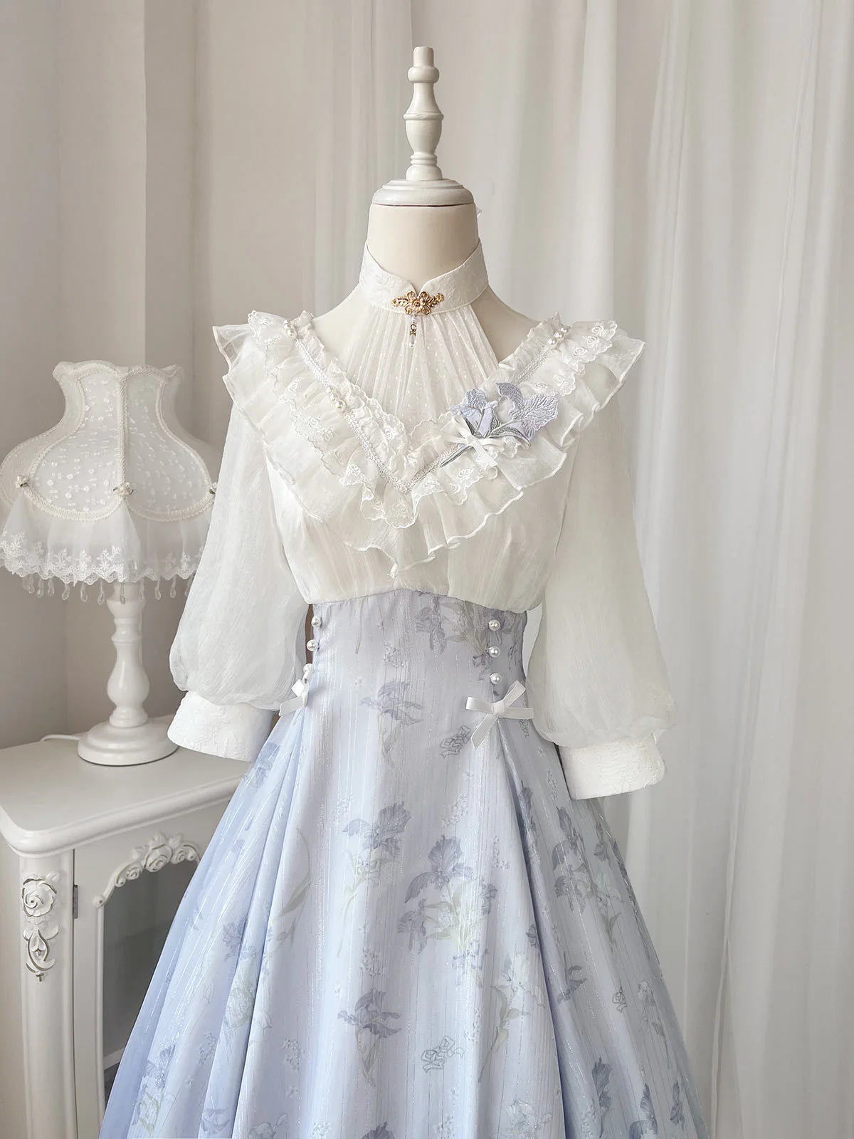 Iris Dream - Elegant Lolita Dress Short Sleeve OP - Image 9