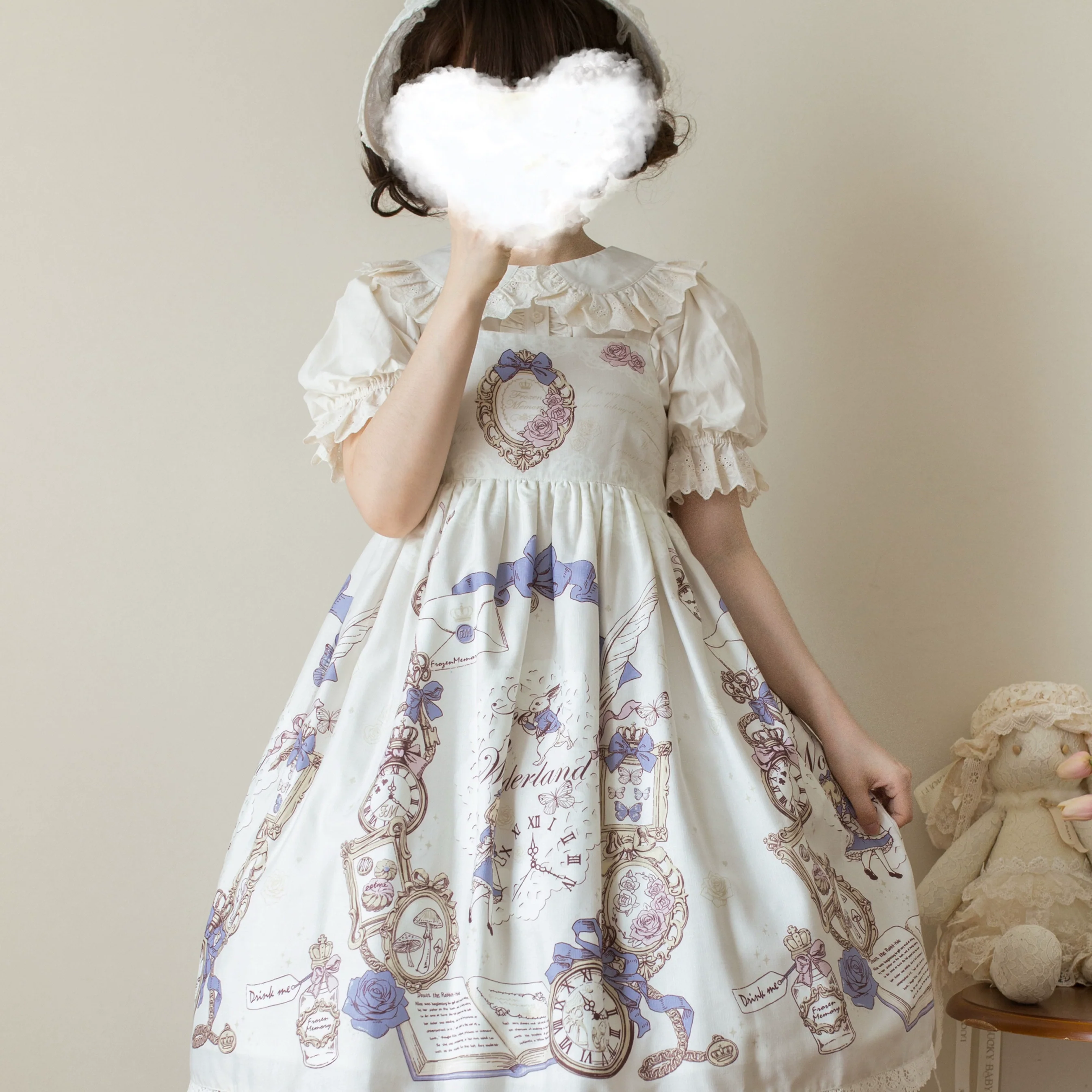 Cotton Kawaii Lolita Blouse, Short Sleeve - Image 15