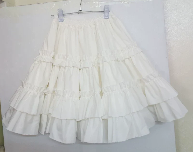 WangYan&Summer - Cotton Lolita Petticoat, Embroiodered Lace - Image 3