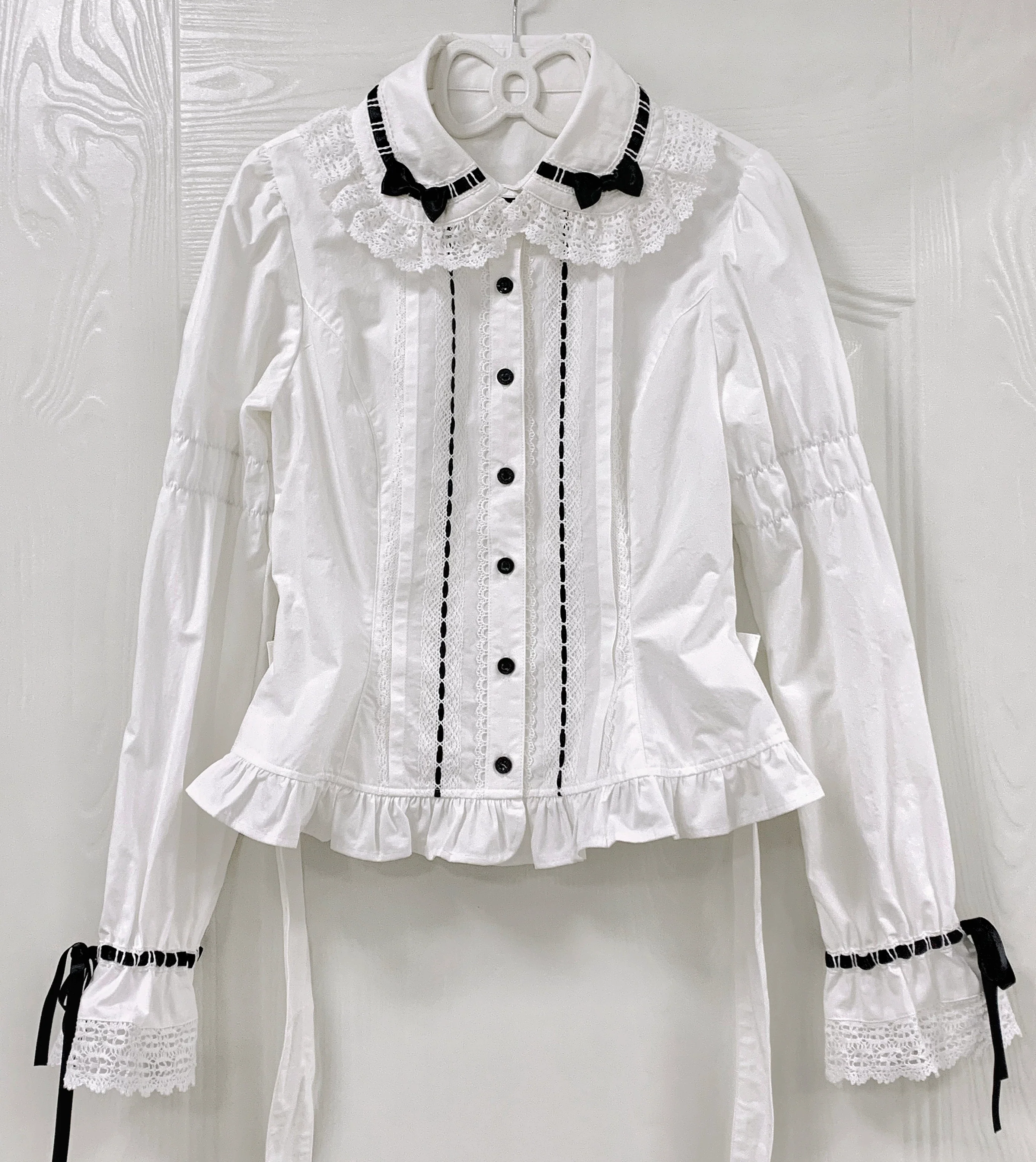 Bunny's Wish - Cotton Sweet Lolita Blouse, Long Sleeve - Image 13