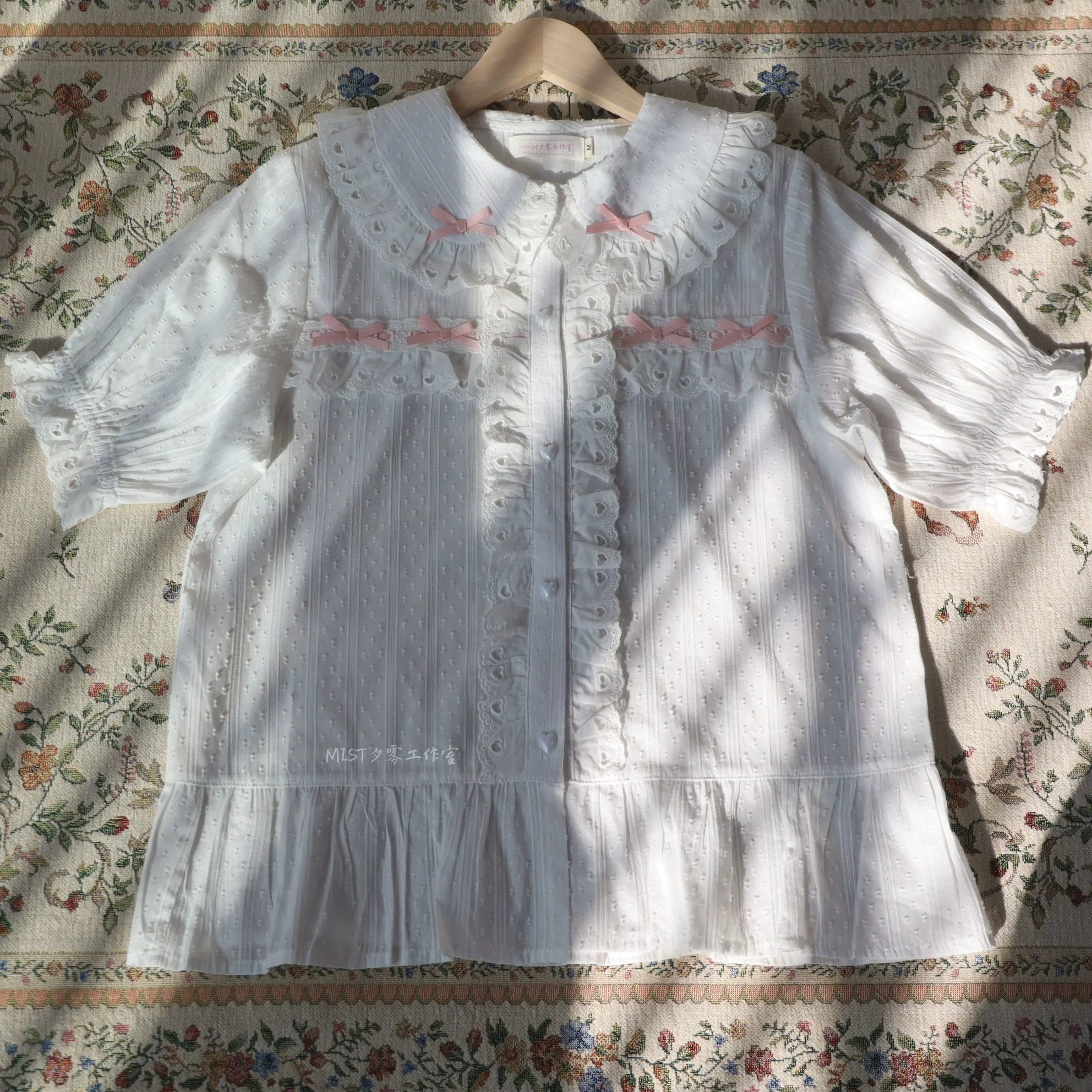 Cotton Sweet Lolita Blouse, Peter Pan Collar - Image 31