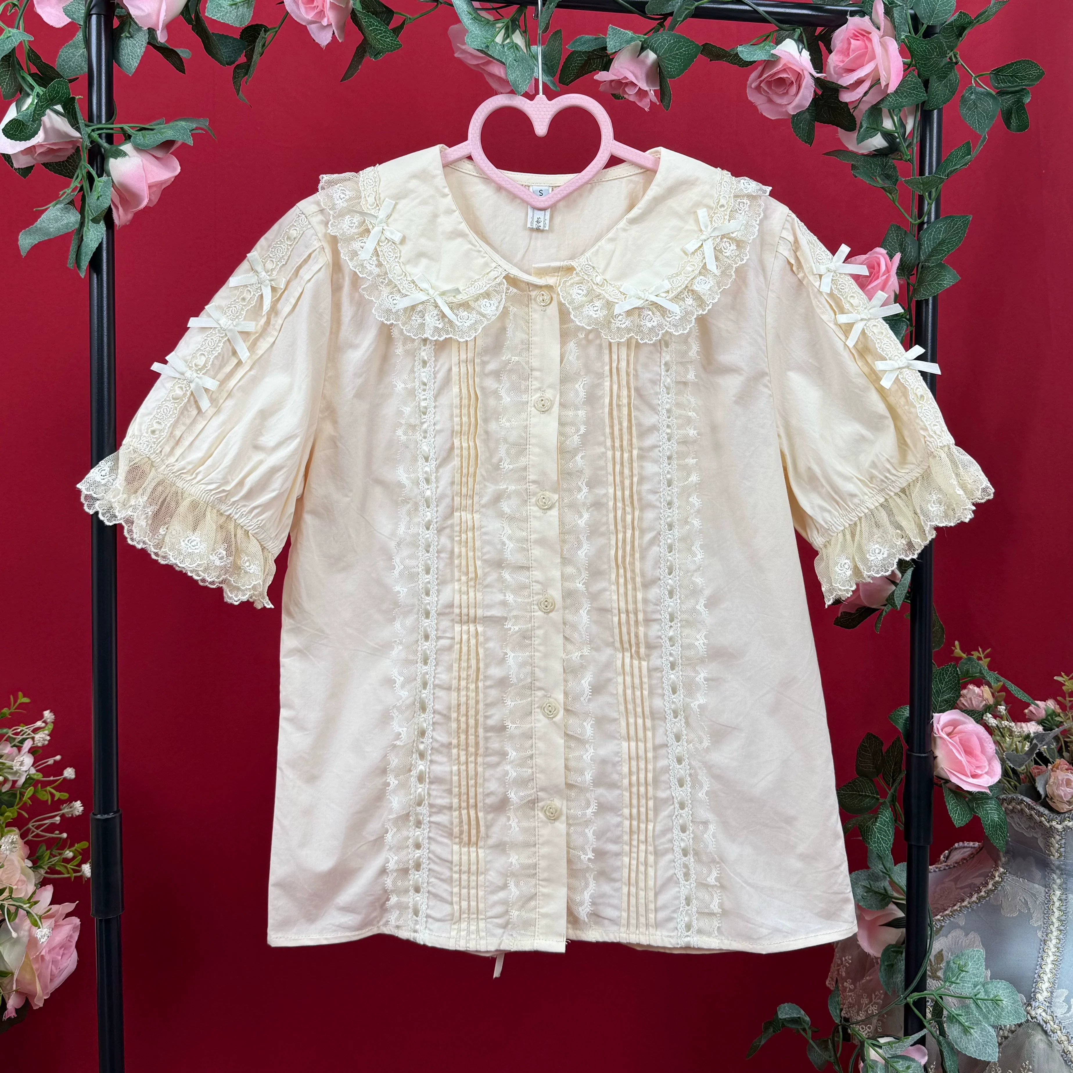 Lanxin Shirt - Cotton Sweet Lolita Lace Blouse - Image 2