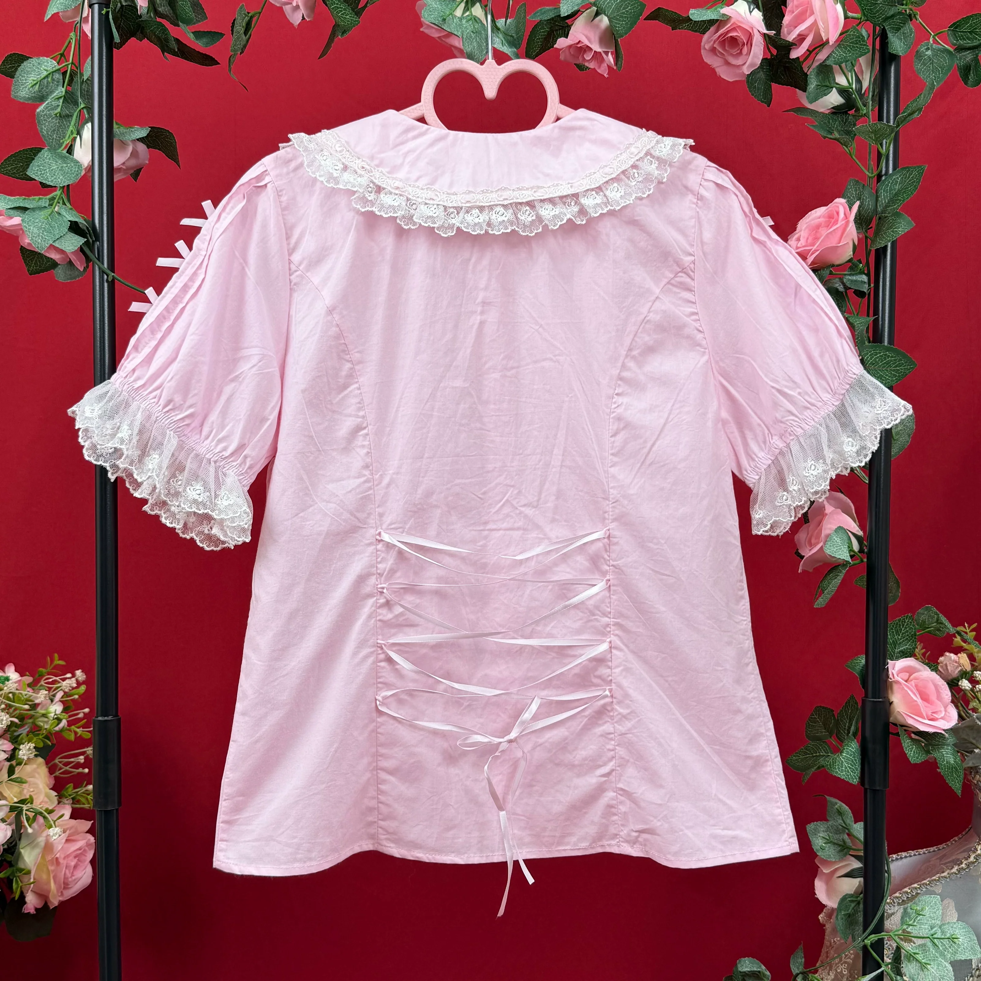 Lanxin Shirt - Cotton Sweet Lolita Lace Blouse - Image 6