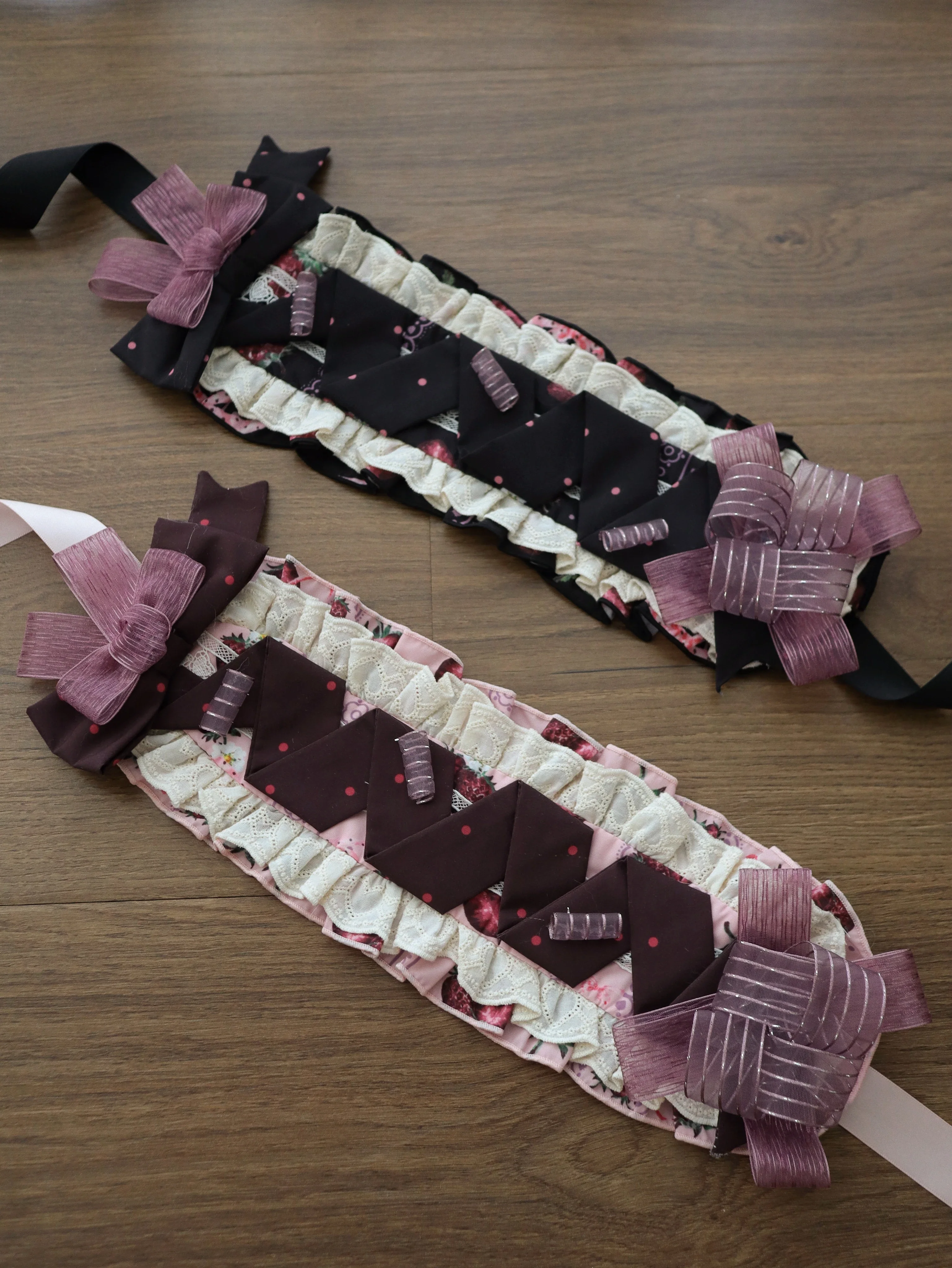 Dark Berry Fairytale - Cotton Sweet Lolita Strawberry Printed OP & JSK Dress - Image 16