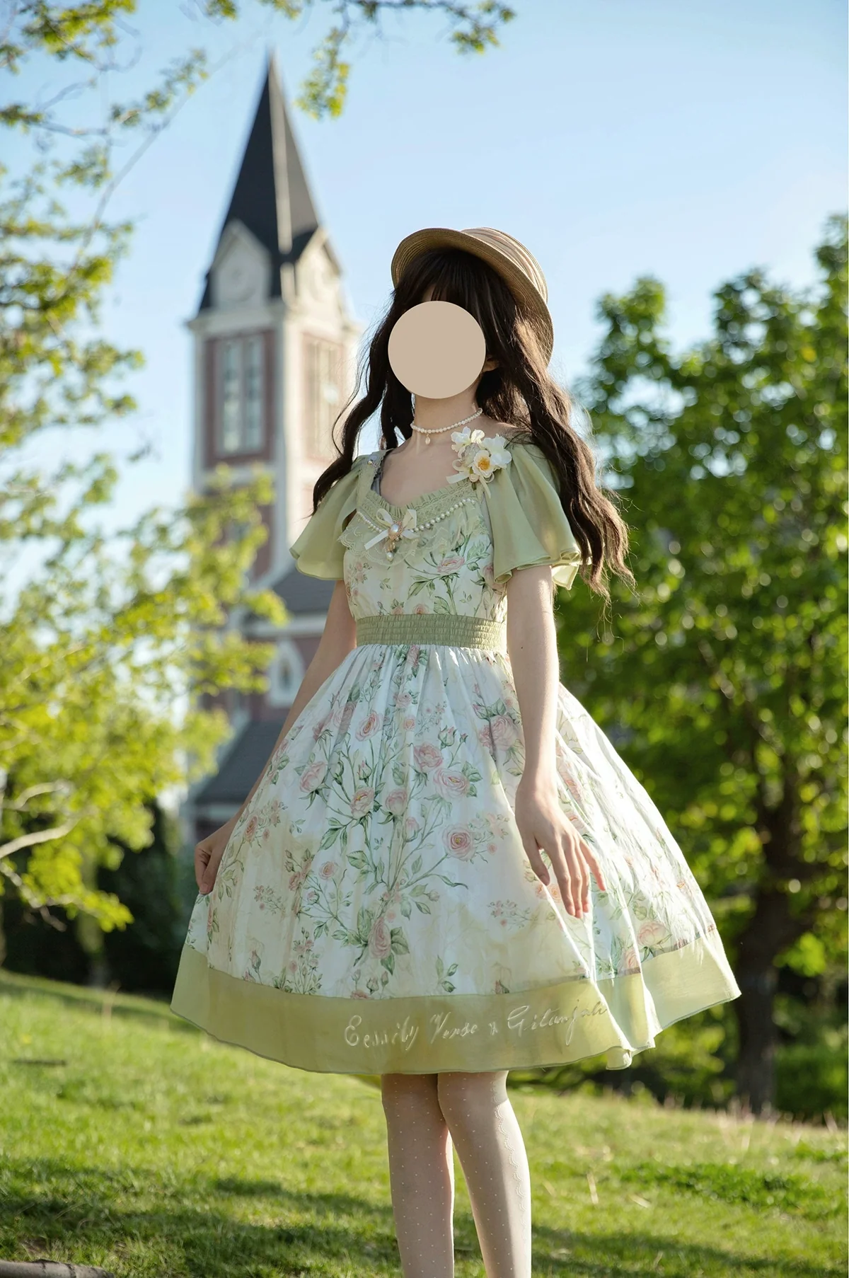 The Rose Dowry - Daily Cotton Lolita OP Dress V-neck Dress - Image 6