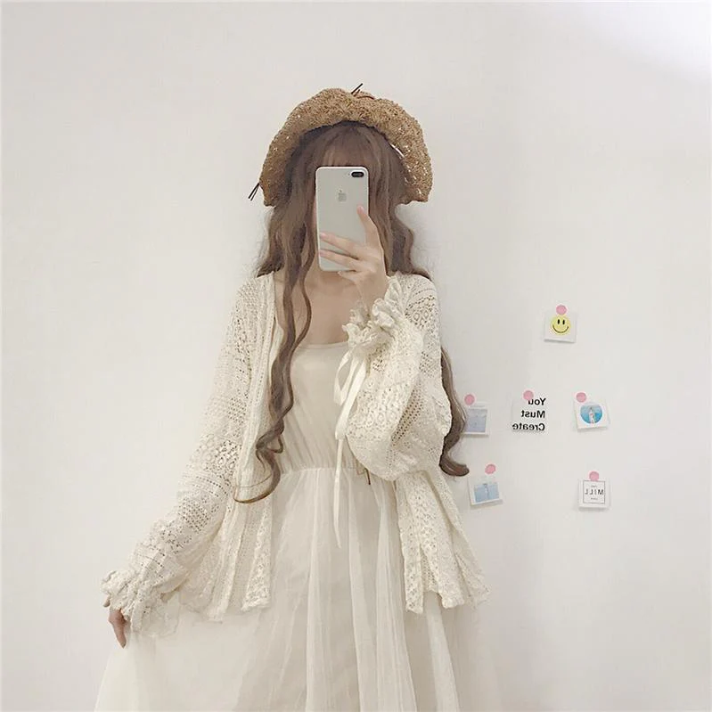 Daily Lolita Light Cardigan Oversized Outwear - Image 25