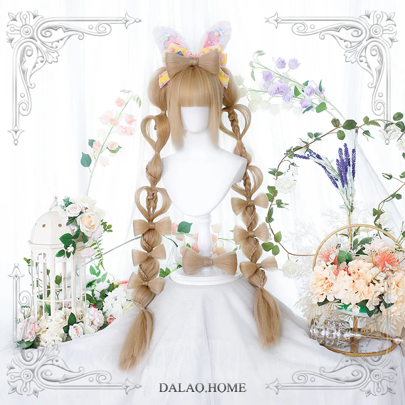 Dalao Home - Long Sweet Lolita Wig With Ponytails - Image 9