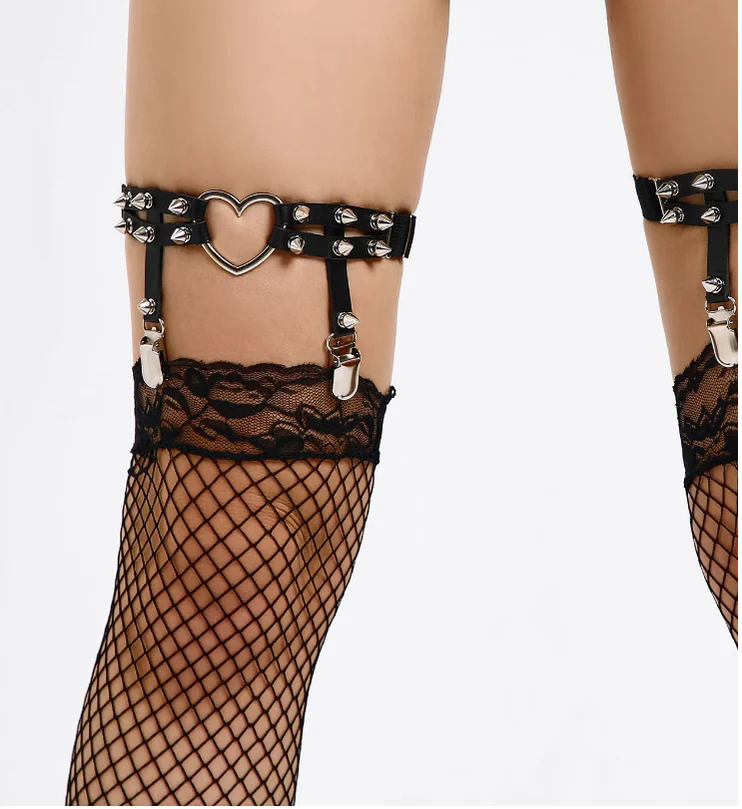 Punk Lolita Garters Stocking Clips Multicolors - Image 19